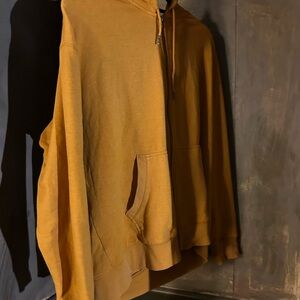 Men's Mustard Hoodie Jacket